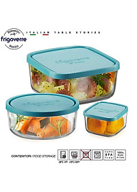 Hộp thủy tinh tròn Frigoverre 1.25L – Kín hơi, dùng ngăn đông tủ lạnh – Bormioli Rocco, Italy