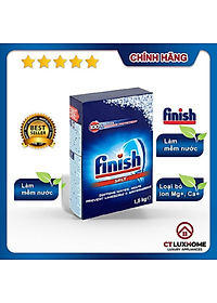 Muối rửa chén bát Finish 1,5kg kèm túi zip 