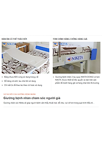 Giường bệnh Y tế, đa chức năng hỗ trợ chăm sóc người bệnh - Hàng chính hãng NIKITA