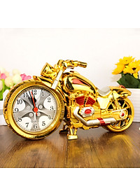 Đồng Hồ Báo Thức Để Bàn Kiểu Dáng Xe Phân Khối Lớn KhoNCC Hàng Chính Hãng - KDHS-561-DPKL (Vàng, Bạc)