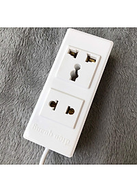 Ổ cắm Điện Quang ĐQ 001A-02-2M (2 lỗ dây 2 mét)