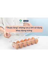 Khay Đựng Trứng Gà , Vịt Trong Suốt YoKo 12 Quả Có Nắp Đậy Tặng Kèm Khăn Lau Đa Năng PaKaSa - Hàng Chính Hãng INOCHI