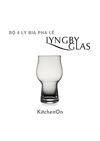 Bộ 4 ly bia pha lê Lyngby Glas Đan Mạch