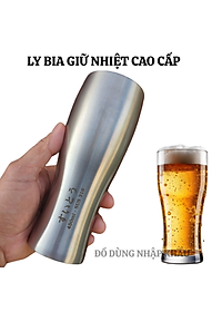Ly giữ nhiệt ly bia dáng cao 450ml Inox 316 hàng nhập bãi chưa qua sư dụng