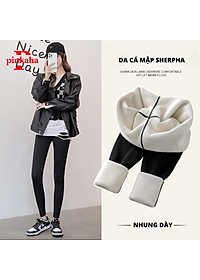 Nơi bán Quần Legging Lót Lông Cạp Cao Cao Cấp Nâng Mông PINKAHA Hack Dáng Thon Gọn Chân Che Khuyết Điểm Gen Bụng Nhung Sherpa