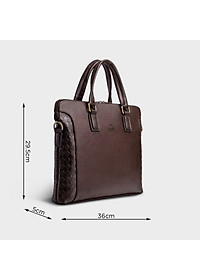 Cặp Công Sở Lata ( Thời trang nam basic đựng laptop 14,6 inch - Cặp da CA28 )