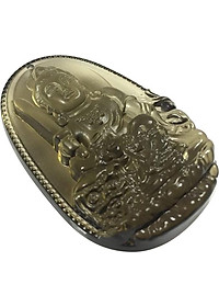 Mặt Dây Chuyền Văn Thù Bồ Tát Đá Thạch Anh Ám Khói Ngọc Quý Gemstones VTTAK