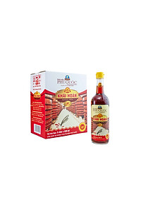 Đặc Sản Phú Quốc - Hộp 6 Chai Thủy Tinh Nước Mắm Phú Quốc Khải Hoàn 40 Độ Đạm (520Ml X 6) - Ocop 5 Sao