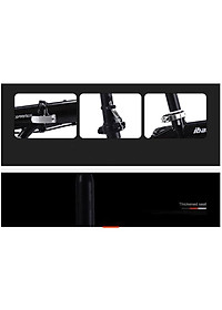 Xe đạp thể thao gấp gọn khung cacbon siêu nhẹ Sanhippo_ Xe đạp điều chỉnh độ cao cho trẻ em và người lớn có trợ lực