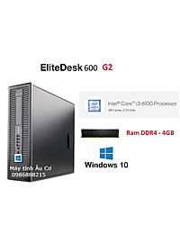 Máy tính đồng bộ Elite 600g2 ( Intel Core i3-6100 Processor 3M Cache, 3.70 GHz / Ram DDR4 - 4GB / SSD 240GB ) chạy siêu nhanh Dùng học tập - làm việc - HÀNG CHÍNH HÃNG