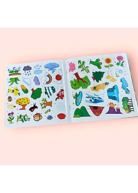 Sách cho bé - Bóc Dán Thông Minh Rèn Luyện IQ - Sách tương tác - Bông Hoa Đỏ BANGSON - Dành cho trẻ 2+