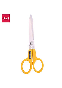 Kéo Văn Phòng 220Mm Deli, Đen/Vàng - 1 Chiếc - E6014