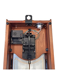 Đồng hồ treo tường RHYTHM WOODEN WALL CLOCKS CHIME CMJ502FR06 ( Kích thước 23.0 x 48.1 x 10.9cm), Vỏ màu nâu