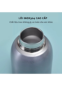Bình Nước Giữ Nhiệt Mini Lõi Inox 304 300ml, Ly Giữ Nhiệt 5 Lớp Cách Nhiệt Cao Cấp Giữ Nhiệt Lên Đến 12 Giờ - HÀNG CHÍNH HÃNG MINIIN