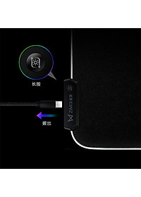 Lót chuột Mouse pad Led RGB 350*250*3mm - Hàng chính hãng / Hàng nhập khẩu