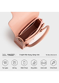 Túi Yuumy ( Thời trang nữ nắp gập cách điệu - Túi đeo chéo da Seasand YN227 )