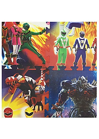 Bộ 4 tấm Thảm xốp lót sàn ECOBABY an toàn cho bé - hình năm anh em siêu nhân - kích thước 1 tấm 60x60cm, độ dày khoảng 0,9-1cm