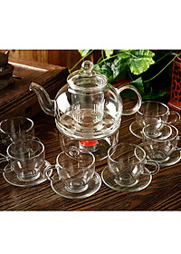 Bộ  ấm chén pha trà thủy tinh chịu nhiệt cao cấp - ANTH593