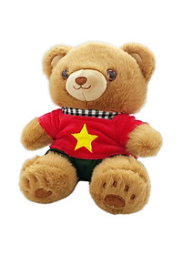 Gấu Bông Yêu Nước Áo Quốc Kỳ 20 cm - ZooZoo