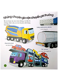 Sách Busy Machines - Trucks: Những Cỗ Máy Năng Nổ - Xe Tải (Song Ngữ Anh - Việt)