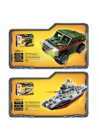 Đồ chơi lắp ghép XE Tank 8 trong 1 với hơn 313 chi tiết Bằng nhựa ABS an toàn