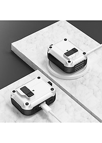 Case vỏ ốp tai nghe dành cho Airpods 1 2 3 4 Airpods Pro Airpod Pro 2 có khoá chống rơi 2 lớp cao cấp - Hàng chính hãng