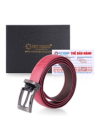 Thắt Lưng Nữ Da Đà Điểu Trơn Huy Hoàng HT5420 - Hồng