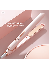 Máy Uốn Tóc, Máy Ép Tóc, Duỗi Tóc Đa Năng Teement, Thiết Kế Với 4 Mức Nhiệt Tùy Chỉnh Phù Hợp Với Nhiều Loại Tóc Khác Nhau Giúp Duỗi Thẳng, Làm Xoăn Tóc , Không Hư Tổn Tóc ,Tạo Kiểu Tóc Thông Minh - Dùng Cho Salon Tóc & Tại Nhà - Hàng Chính Hãng