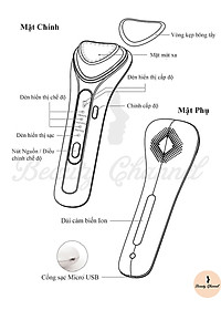 Máy Massage Mặt Cầm Tay Mini Kiêm Máy Di Tinh Chất Nóng Lạnh Ion Giúp Đẩy Đẩy Dưỡng Chất Đẩy Tế Bào Chết Chăm Sóc Sắc Đẹp Chị Em Hiệu Quả Máy Rửa Mặt Kết Hợp Đẩy Tinh Chất Hiệu Quả