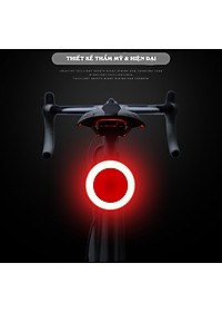 Đèn Đuôi Xe Đạp Cảnh Báo Phía Sau Cho Xe đạp Sạc Điện USB Chống Nước Trang Trí