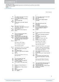 Cambridge English Young Learners 2 for Revised Exam from 2018 Movers Answer Booklet: Authentic Examination Papers
