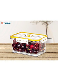 BỘ 3 HỘP THỰC PHẨM CHỮ NHẬT CAO CẤP KHÓA GÀI VIỆT NHẬT HOKORI - Hàng chính hãng (Giao màu ngẫu nhiên)