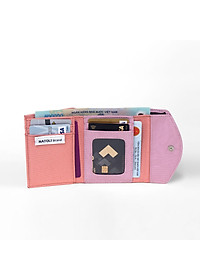 Ví cầm tay nữ mini cute BST The Button Wallet V5 chính hãng NATLOLI nhỏ gọn kháng nước nhiều ngăn cao cấp