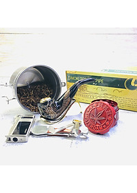 Tẩu Thuốc Limoki Chạm Rồng Á Đông Đen Cao Cấp – Mã TTLCC-06