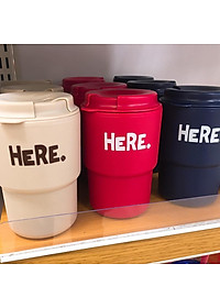 Cốc giữ nhiệt Here Inomata 320m có nắp xoay để đậy kín giữ nhiệt & đảm bảo an toàn vệ sinh - Hàng nội địa Nhật Bản |#Made in Japan|