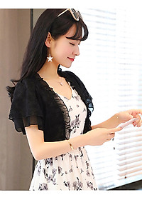 Áo khoác ren tà ngắn 08 C009