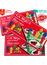 Cỡ Đại 38x38Cm - Bộ cờ cá ngựa nam châm dododios - Bộ cờ cá ngựa cao cấp kích thước 38x38cm - Hàng chính hãng