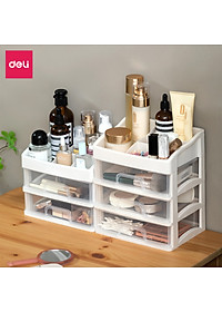 [Tặng sticker] Kệ Đựng Mỹ Phẩm Nhựa Nhiều Tầng Để Bàn Trong Suốt Có Thể Tháo Rời Deli - Kệ Đưng Đồ Trang Điểm Đồ Cá Nhân Nữ Trang Sức Hộp Lưu Trữ Văn Phòng Phẩm Decor Bàn Làm Việc Góc Học Tập - VS559 564
