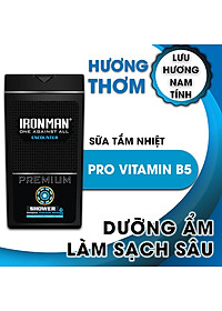 Combo 3 chai tắm gội 2in1 Iroman hương nước hoa cho nam thơm lâu ngăn giàu giảm rụng  705G