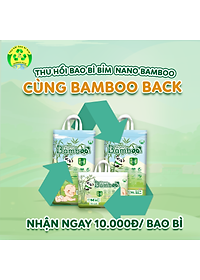 COMBO 3 Bịch tã/bỉm QUẦN Nano Bamboo sợi tre M/L/XL/XXL/XXXL (132 Miếng) tiết kiệm 120k kèm quà tặng