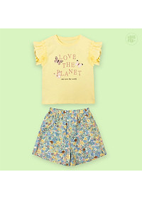 Đồ bộ bé gái size đại Bigfox Miss Meow mặc nhà mùa hè kiểu dáng Hàn Quốc vải cotton mềm mại in hình bướm dễ thương cỡ 3-11 tuổi 30kg 40kg