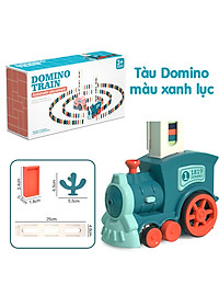 Đồ Chơi Đoàn Tàu Thả Domino Có Đèn Cho Bé Xếp Hình Lắp Ráp Giải Trí Giúp Bé Tăng Trí Thông Minh Rèn Luyện Tư Duy PaKaSa - Chính Hãng