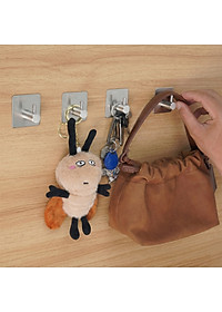 Combo 4 móc dán tường inox 304 HOBBY Home Decor TV160-4 có keo dán