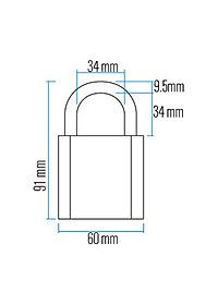 Khóa Đồng 65 Series ABUS (60mm)