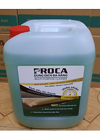 Dung dịch đa năng PROCA tinh dầu sả chanh thiên nhiên can 10 lít