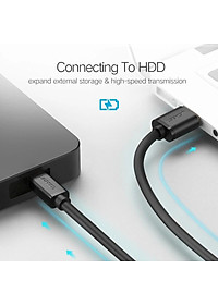 Ugreen UG10353US132TK 0.25M màu Đen Cáp sạc truyền dữ liệu USB 2.0 sang MINI USB đầu mạ vàng - HÀNG CHÍNH HÃNG