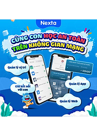 Máy tính bảng học tập thông minh Nexta Edutab Kid cho bé từ 5-8 tuổi - quản lý thời gian cho trẻ - 1 đổi 1 trong vòng 30 ngày, bảo hành 12 tháng