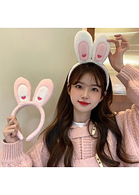 Cài tóc tai thỏ trắng cài tóc thời trang cài tóc làm đẹp cài tóc live stream cài tóc sang trọng