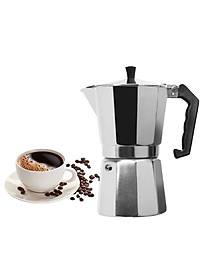 Bình pha cà phê kiểu Ý- Ấm pha cà phê chất liệu nhôm cao cấp -Hàng chính hãng Henrysa