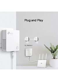 Bộ Chuyển Đổi Internet TP-Link TL-PA7017 KIT Qua Đường Dây Điện Giagbit AV 1000Mbps - Hàng Chính Hãng